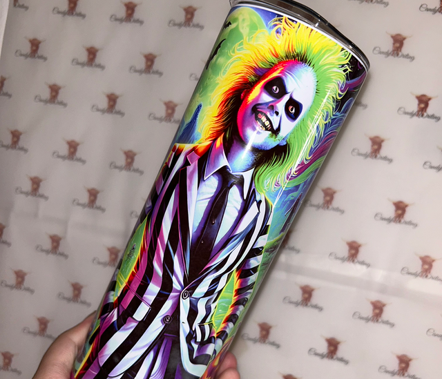 Beetlejuice tumbler